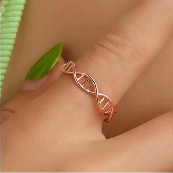Rose Gold Colored Dna Ring
